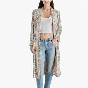 NWT BB Dakota by Steve Madded Sequined Duster - Sz M